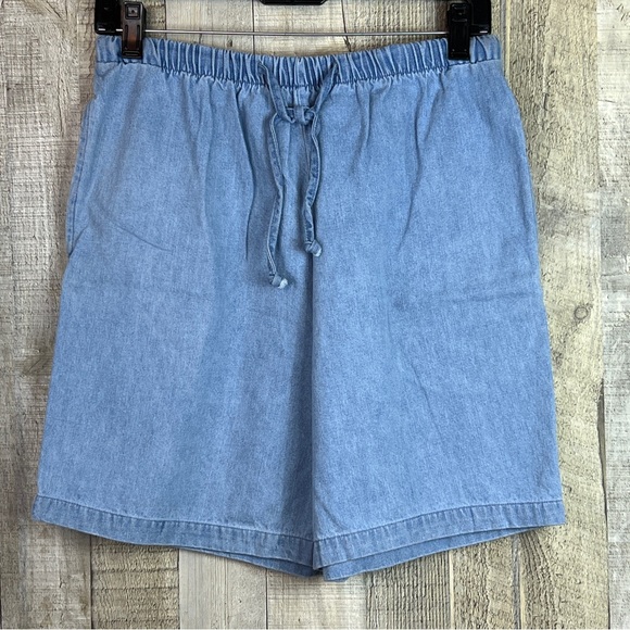 Premier International Small 6/8 Lightwash Blue Denim Shorts Stretch Draw… - Picture 1 of 11